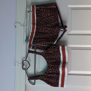 Kilo Brava Leopard Print Bra and Shorts set